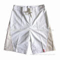Men's fashionable self-fabric waistband twill microfibre beach shorts